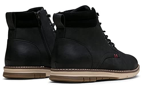 Vostey Boots for Men Casual Dress Shoes Fashion Waterproof Men's Motorcycle Boots(BMY8035A Black 8) - Thumbnail 6