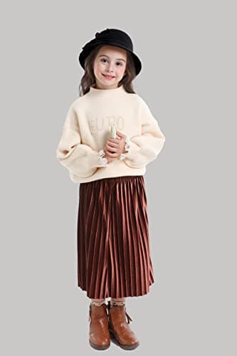 Bienvenu Kids Girls Winter Warm 100% Wool Bucket Hats Fedoras with Bowknot,Black - Thumbnail 2