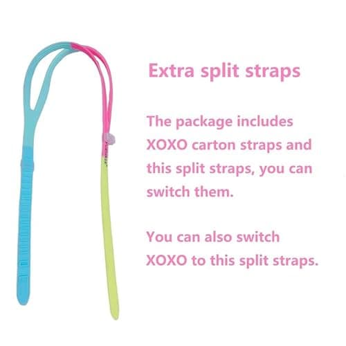 YUENREE Kids Swim Goggles for Girls Ages 4-12 | Rainbow Bling Rhinestone Pink | No Leak Anti-Fog UV Protection | with Premium Hard Case - Thumbnail 6