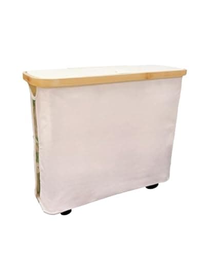 Toilet Paper Storage Basket with Lid, Large Capacity for 12 Rolls, Stackable and Foldable Freestanding Paper Towel Holder - Space Saving Modern Beige Design - Image 1