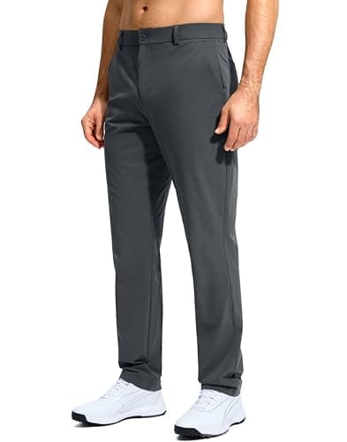 G Gradual Mens Golf Pants Stretch Dress Casual Pants 30"/32"/34" Lightweight Work Travel Slacks for Men with 4 Pockets(Oil Grey,L30.W34) - Thumbnail 2