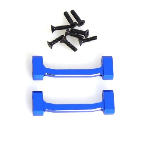 Aluminum Chassis Cross Brace Upper for Losi 1/18 Mini LMT 4X4 Brushed Monster Truck，Replacement for Losi - LOS211047 Upgrade Part Cross Brace Upper for Losi-LOS01026 1/18 Mini LMT Monster (Blue) - Image 1