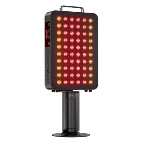 BestQool Red Light Therapy, 6 Wavelengths Infrared Light Therapy with Stand, Elite Grade 60 LED Dual Chip Red Light Therapy for Face, Body, Infrared and Red Light Therapy Panel, Red Light Lamp, 140W - Image 1