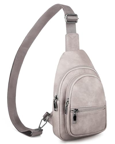 SYTRAH Sling Bag for Women, Crossbody Bags for Women Crossbody purse, Stylish Waist Pack Chest Bag for Travel, Cloud Grey - Image 1