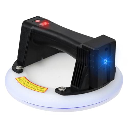 SONEE Electric Suction Cup, 8"-600 lbs Max Load Vacuum Suction Lifter, Digital Display, Auto Start Pump, Detachable Battery, Suction Cup Tool for Glass, Granite, Tile, Metal, Windshield (Black) - Image 1