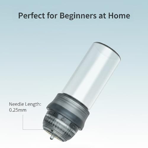 Micro Infusion Needles System for Face Skin Care, 0.25mm Microneedling Derma Roller Stamp Serum Applicator for Women & Men - Thumbnail 2