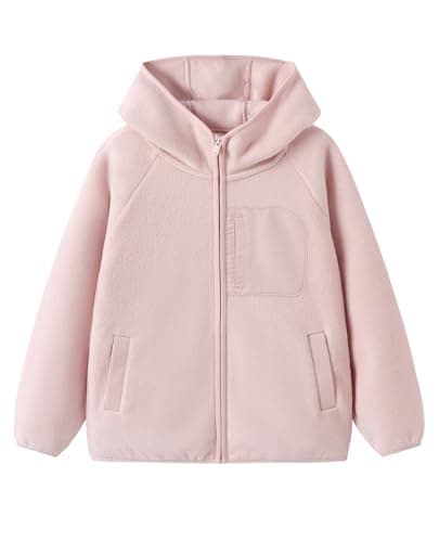 Balabala Girls Winter Jacket Toddler Fleece Jacket Kids Full Zip Hoodie Boys Jacket Warm Cozy Outwear Coat with Pockets - Image 1