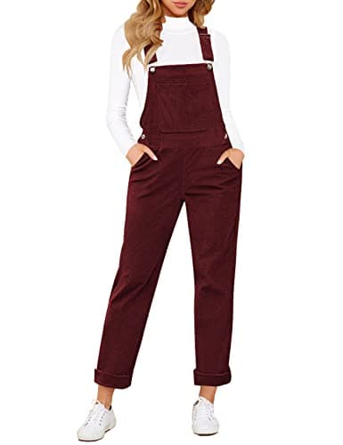 LookbookStore Soft Overalls for Women Night Out Outfit for Women Rumpers Outfits Onesie Clothes Casual Womens Overall Shorts Tawny Port Size Medium Fits Size 8 10 - Image 1