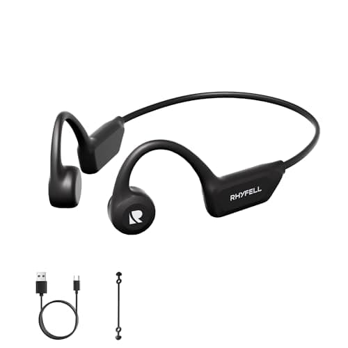 Bone Conduction Headphones, Open-Ear Bluetooth Wireless Sports Headphones with Mic, Bluetooth 6.0, 8H Playtime, Type-C Quick Charge, IPX5 Waterproof Sweatproof Earphones for Running, Cycling, Walking - Image 1