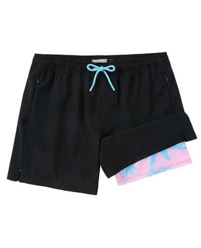 CoozySphere Men's Swimsuits Mens Swim Trunks with Compression Liner 5 Inch Summer Beachwear Bathing Suit for Men XL - Image 1