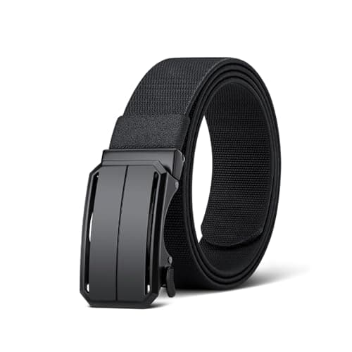 VANNANBA Stretch Ratchet Belts for Men - Elastic Nylon Belt for Work Golf Casual Pants - Image 1