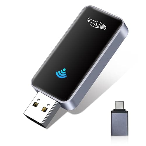 SANKESU Wireless CarPlay Adapter for iPhone, Zinc Alloy & Tempered Glass Edition - Reliable 5.8GHz Wireless Dongle for Factory Wired CarPlay Cars, Instant Connection, No Overheating, Plug & Play - Image 1