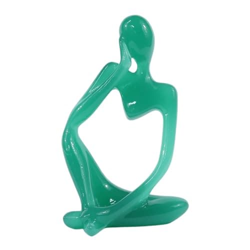 YeseeYe Bookshelf Decor Thinker Statue - Abstract Art Reading Sculpture Modern Home Decoration Figurine for Living Room Office Shelves Coffee Table Desk Decor - Image 1