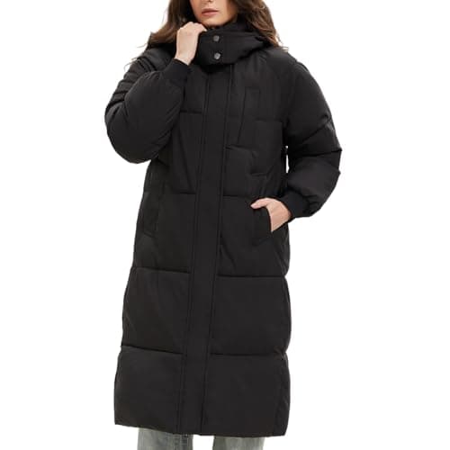PUFFIT Long Puffer Jacket for Women,2025 Thickened Winter Coat Hooded with Deep Pockets, Ladies Warm Winter Jacket - Image 1