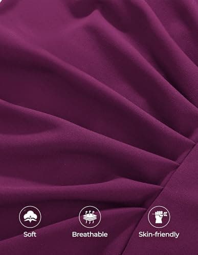 GRACE KARIN Women's 3/4 Sleeve Bodycon Work Dress 2026 Business Formal Midi Dresses Classy Office Outfits Pink Purple L - Thumbnail 5