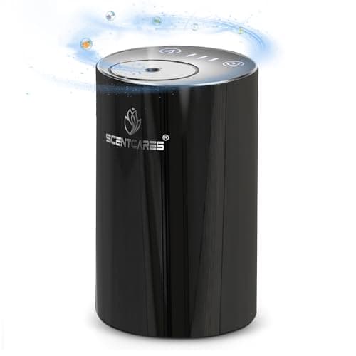 Sentiment Diffuser, Diffusers for Home, Scent Diffuser - Portable & Smart & Cordless Design, for 3 Cold Mist & Timer 1/2/3H (Black) - Image 1