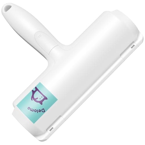 DELOMO Pet Hair Remover Roller: Reusable Lint Roller with Large Fur Bin - Portable Cat and Dog Hair Remover for Couch, Bedding, Car, Rugs & Furniture, Effective and Eco-Friendly, for Multi-Pet Homes - Thumbnail 2