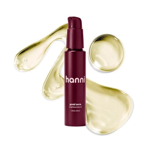 HANNI Good Aura Dry Body Oil, Lightweight After-Shower Moisturizer with Jojoba, Coconut, Baobab, and Buriti Oils, Non-Greasy Skincare for Soft Skin, 100 mL / 3.38 oz - Image 1