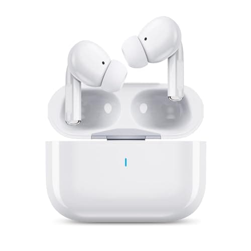 Wireless Earbuds for iPhone, 5.3 Bluetooth Headphones for Apple Earbuds Wireless, ENC Noise Cancelling 40Hrs Playback in Ear Air Buds Pods HiFi Bass for iPhone 17 16 15/iPad/PC/Laptop/Switch/White - Image 1