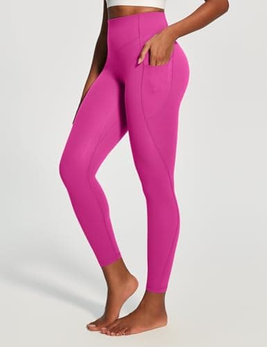 IUGA Scrunch Butt Lifting Leggings for Women Workout Tummy Control No Front Seam Compression Leggings with Pockets Yoga Pants - Thumbnail 2