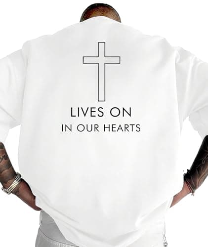 KESIHAN Mens Freedom Shirt Christian Shirts Faith Christian Gifts for Men Cross Graphic Tees - Image 1