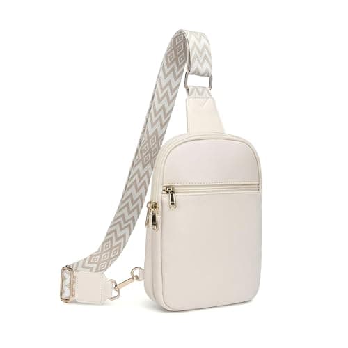 GEMIU Anti Theft Small Sling Bag for Women RFID Fanny Pack Backpack Trendy with Adjustable Strap for Travel Beige - Image 1