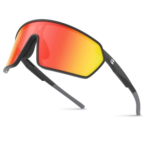 Sports Cycling Sunglasses for Men: UV400 Protection Wrap Around Sun Glasses for Women Running Baseball Bike TR90 - Image 1