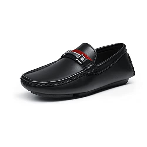 Bruno Marc Boy's Loafer Slip-On Dress Shoes,Size 10 Toddler,Black,SBLS218K - Image 1