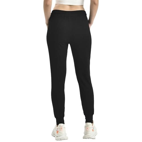 Ipletix Joggers for Women with Pockets,Womens Drawstring Lightweight Yoga Sweatpants for Lounging Workout Running Black L - Thumbnail 3