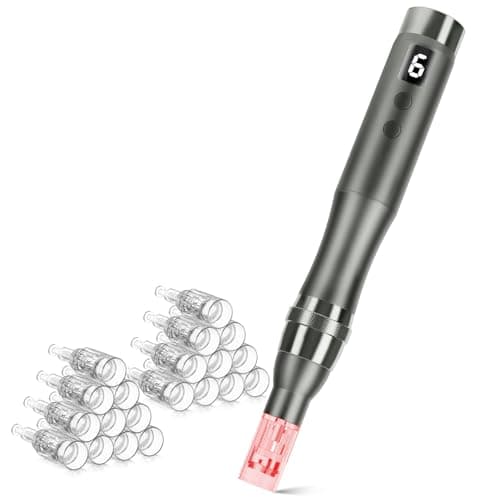 Microneedle Derma Roller Pen Microneedling Roller 0.25mm Dermabrasion Roller for Face Skin, Microneedle Micro Needle Roller 0.25mm for Men and Women Home Use - Image 1