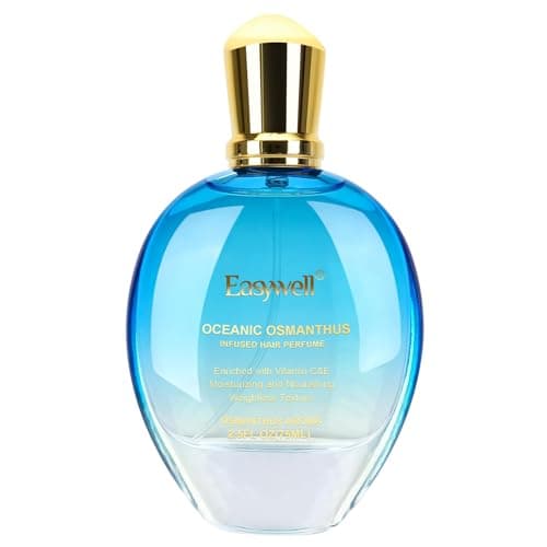 EASYWELL Hair Perfume for Women, Christmas Gift Birthday Gifts for Mom and girls, Leave In Conditioner Spray with Vitamin B5, Hair Care Fragrance, Hair Oil Mist, Oceanic Osmanthus, 2.5 fl oz