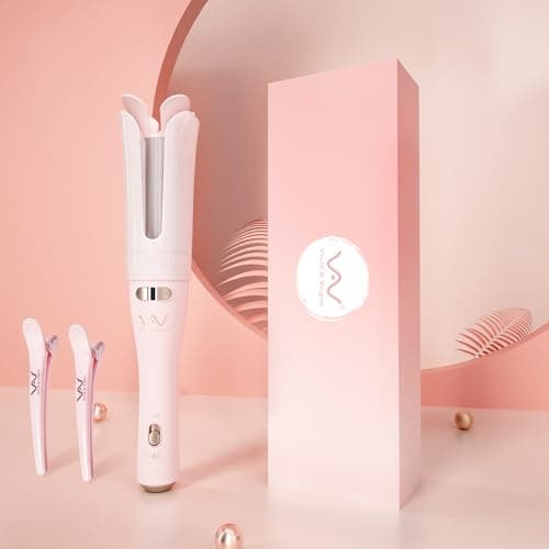 VAV Auto Hair Curler for Long Hair, 1.25-Inch Large Barrel Automatic Curling Iron with 2-Way Rotation for Curls & Waves, Anti-Tangle Rotating Wand for Beginners (Easy to Use) - Thumbnail 6
