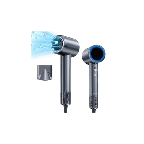 Hair Dryer, 150000 RPM Professional High-Speed Blow Dryer, Negative Ionic Hair Dryer for Fast Drying, Low Noise Thermo-Control HairDryer with Magnetic Nozzle for Home Travel Women Man - Image 1