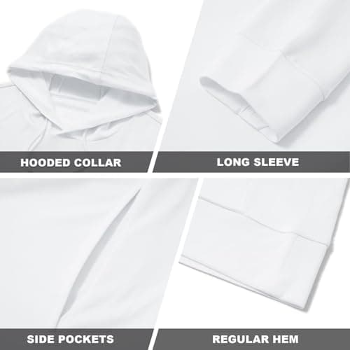 M MAELREG Hooded Sweatshirts for Men Breathable Lightweight Performance Heather Golf Pullover Hoodies With Pockets - Thumbnail 6