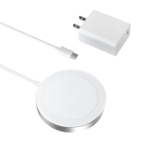 Wireless Charging Pad, Minthouz Wireless Charger with 20W Power Adapter, Magnetic Wireless Charger Fast Charging for iPhone 17/16/15/14/13/12 Series, Airpods 2/3/Pro and More Qi-Enabled Devices