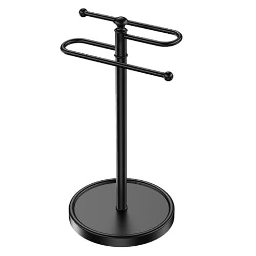 Hand Towel Holder, 304 Stainless Steel Heavy Duty S Shape Hand Towel Stand Free Standing Towel Bar for Bathroom Kitchen Countertop - Image 1