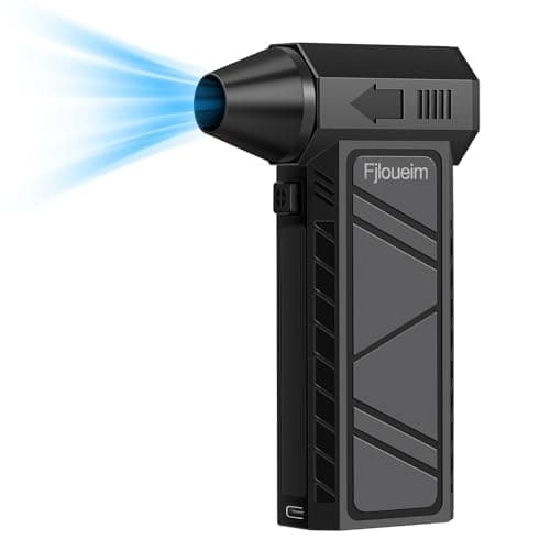 Compressed Air Duster, 130,000RPM Multi-Functional Electric Blower with 4-Speed Adjustable Settings for Dust Removal, Blowing & Suction – Ideal for Cars, Computers, Keyboards, and Outdoors（Black） - Image 1