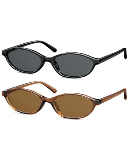 OUKEMAX Retro Cat Eye Sunglasses for Women – UV400 Protection, Lightweight Square Frame Shades for Travel, Driving, and Everyday Style - Image 1