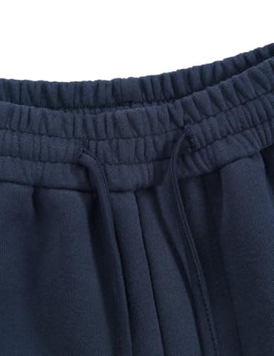 Aelfric Eden Baggy Sweatpants Womens Wide Leg Sweatpants Mens Solid Arc Sweat Pants Casual Athletic Lounge Pants Dark Blue - Thumbnail 6