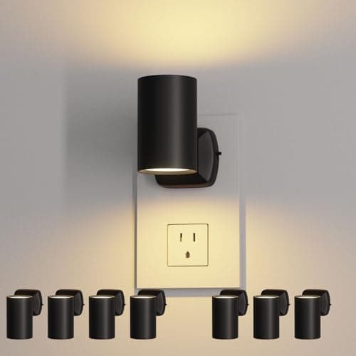 NOVELUX ETL Certified 2700K Night Lights Plug into Wall, Modern Plug in Night Light, Dusk to Dawn Light Sensor Nightlight, Warm White, Adjustable Brightness, Night-Lights for Hallway,Bathroom, 8 Pack - Image 1