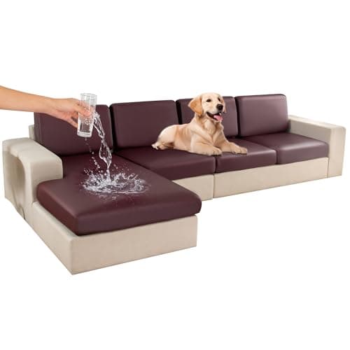 UWWGKK Waterproof Couch Covers, Couch Cover with Chaise for Sectional Sofa,L Shape Sofa - Image 1