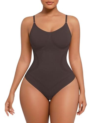 POSESHE Shapewear Bodysuits for Women Tummy Control Body Shapewear Seamless Waist Trainer Body Suit - Image 1