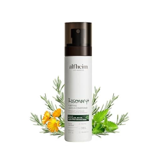 ALFHEIM Rosemary+ Purifying Leave-In Spray Conditioning & Refreshing Spray for Oily & Fine Hair with Rosemary, Peppermint & Jojoba Oils – Mist – Lightweight, Smooths & Revives – 5.4 oz / 160 ml - Image 1