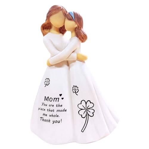 VDOR Figurine for Mom Birthday Gifts: Sentimental Mom Gift from Daughter for Mother’s Day & Christmas - 5.2“ Mother Daughter Resin Keepsake - Image 1
