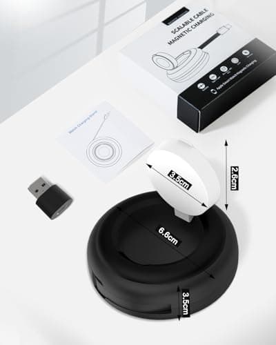 Jasput for Apple Watch Magnetic Charging Dock, Retractable USB C Cable, Fast Charging Smart Magnetic Apple Watch Charger, for iWatch Ultra Series 10/Se/9/8/7/6/5/4/3/2/1 - Thumbnail 6