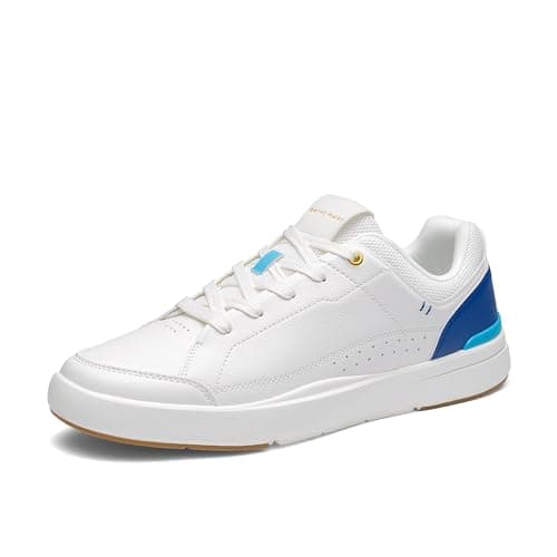 Bruno Marc Men's Lightweight Non Slip Casual Dress Fashion Sneakers Tennis Shoes Breathable Comfortable Shoes,Size 8.5,White/Blue,SBFN26015M - Image 1