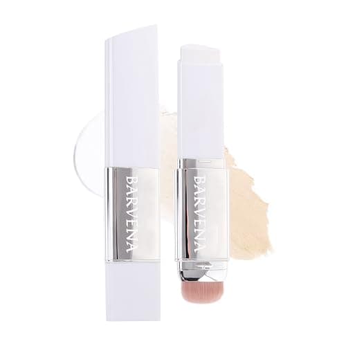BARVENA Color Changing Foundation Stick with Brush, 1 Fl Oz, Full Coverage Self Adjusting Makeup for Mature Skin, Travel and Daily Touch-ups Ivory White - Image 1
