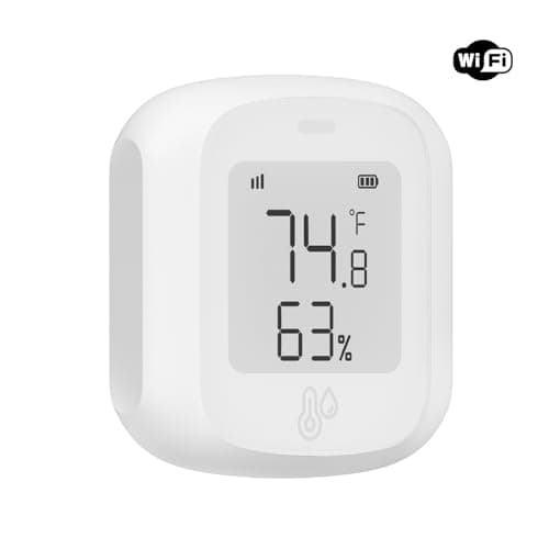 ORYZIC Temperature & Humidity Sensor (Wi‑Fi 2.4GHz) – Indoor Thermometer Hygrometer with App History, Battery Powered - Thumbnail 2