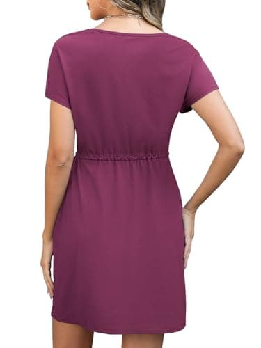 Wedding Guest Boho Maxi Cocktail Prom Dress Summer Homecoming HOCO Formal Midi Casaul Dresses for Women 2026 Tennis Athletic Pink Dress Beach Vacation Clothes Fashion Clothing Business Outfits M - Thumbnail 5