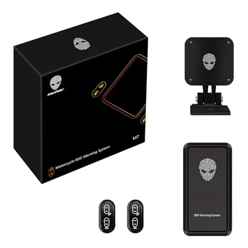 AlienRider M7 Motorcycle BSD Blind Spot Detection System,77G Millimeter-Wave Radar,Blind Spot Radar Warning System,LCA Lane Change Assistance,RCW Rear Collision Warning,All-Weather Safety Protection